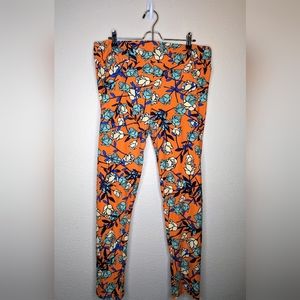 LuLaRoe Rose Patterned Buttery Soft Leggings